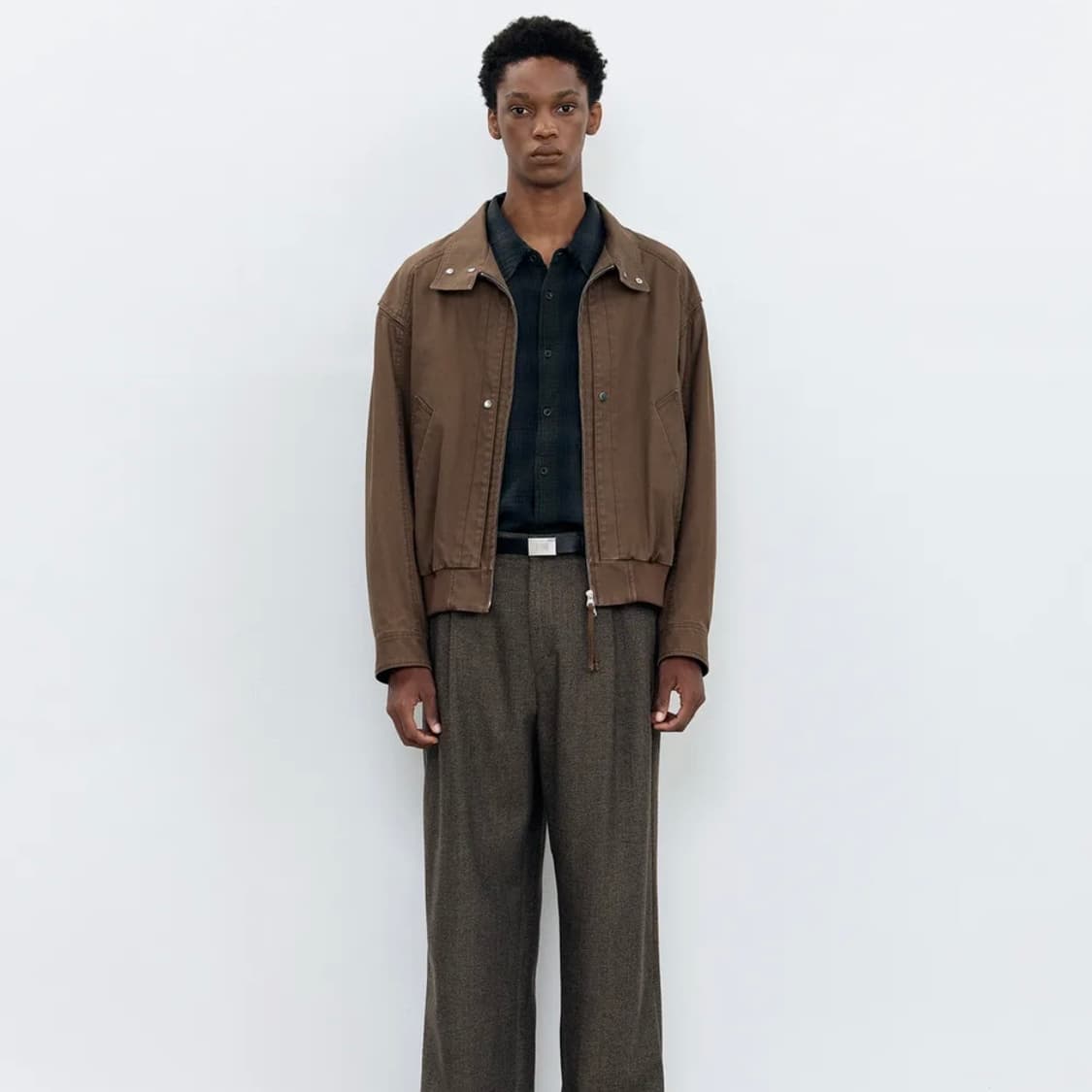 [인사일런스] 워시드 아스트로 자켓 BROWN_L 상품이미지5