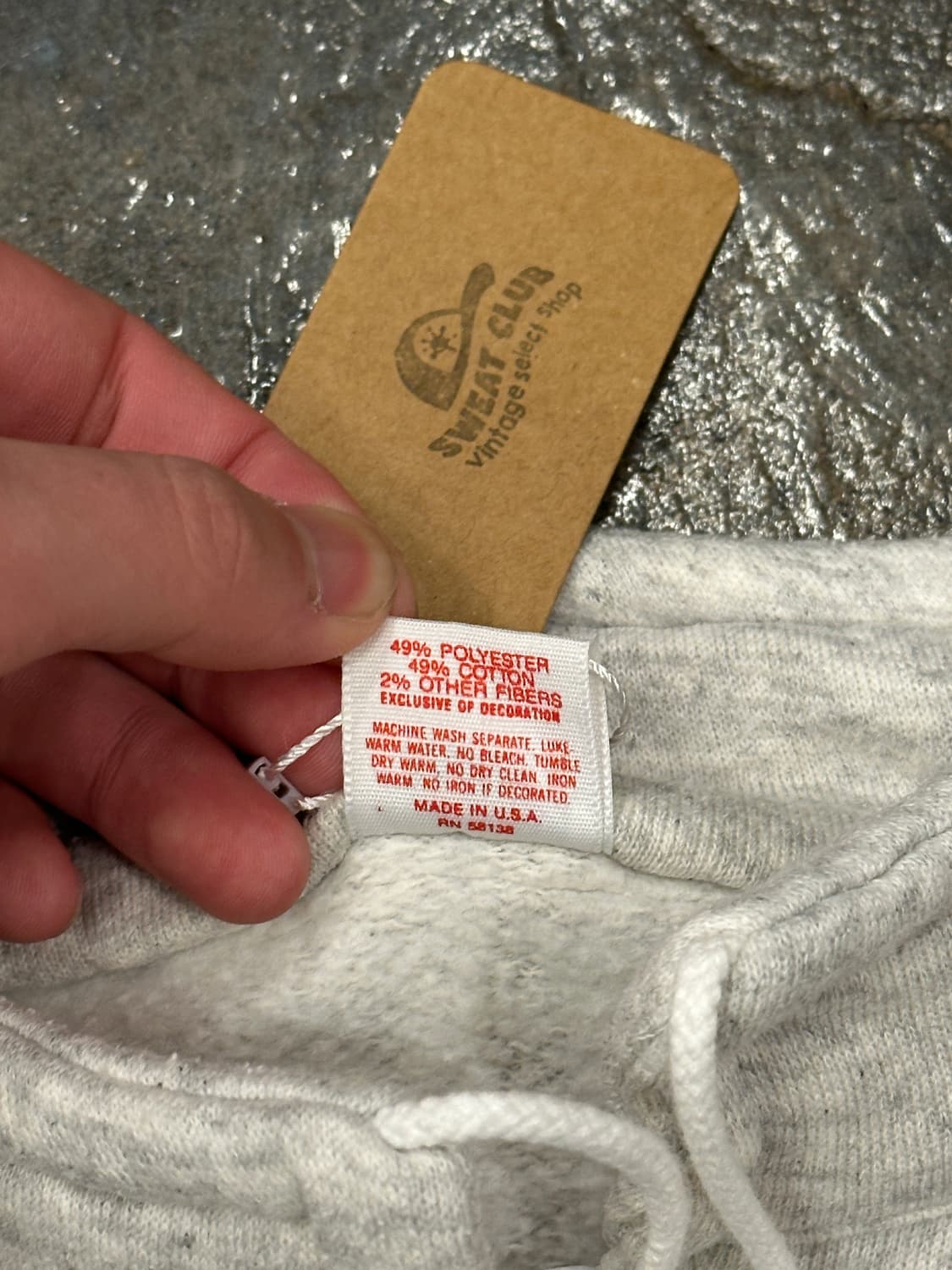 90s made in USA 유니버시티 하프집업 스웻 XL 상품이미지5