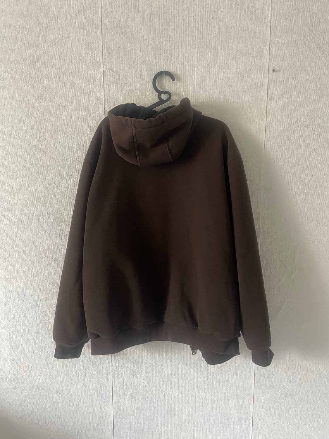 칼하트 레인디펜더 다크브라운 후드집업 상품이미지2