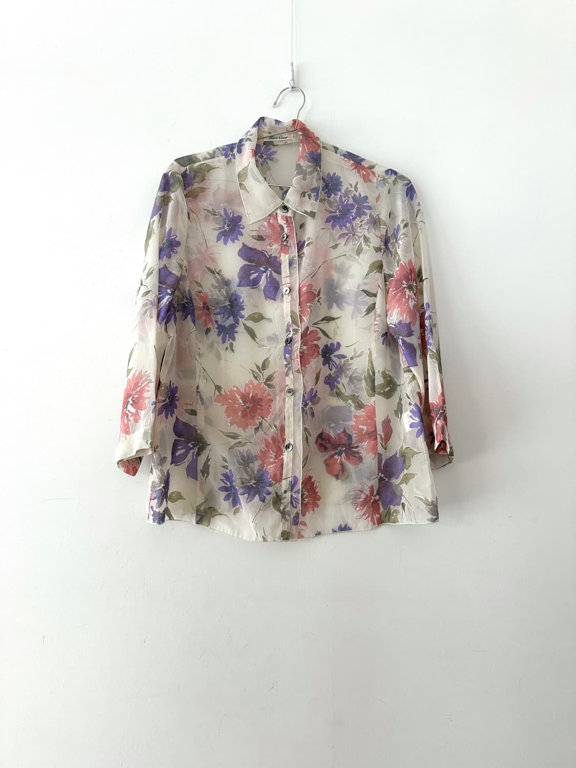 Color bloom sheer shirt 상품이미지1