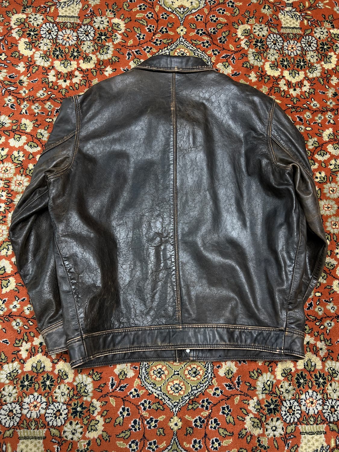 [L-XL] ZARA 버팔로 리얼레더 가죽자켓 상품이미지3