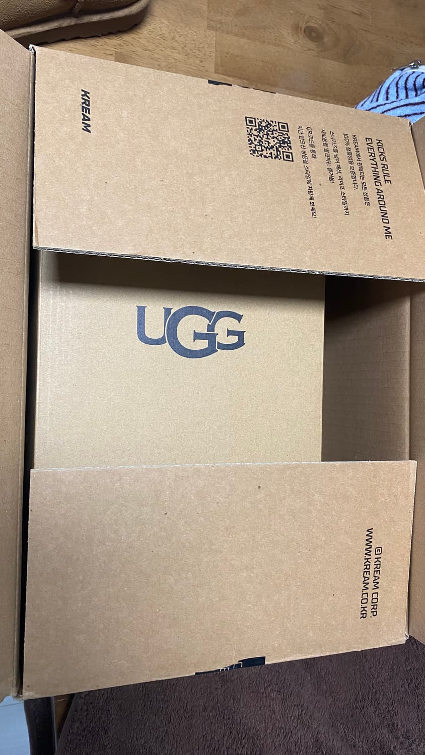 미국 어그 정품 클래식 마이크로 체스트넛 240  (정품 크림 새상품) 상품이미지5