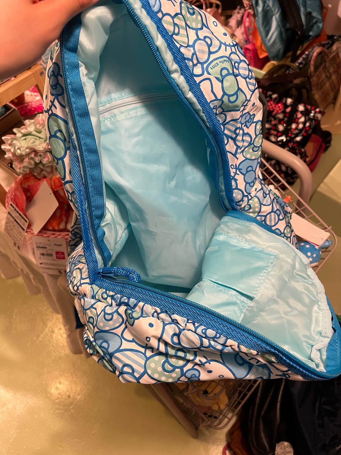 2010 블루 키티 패딩 백팩🍭 상품이미지8