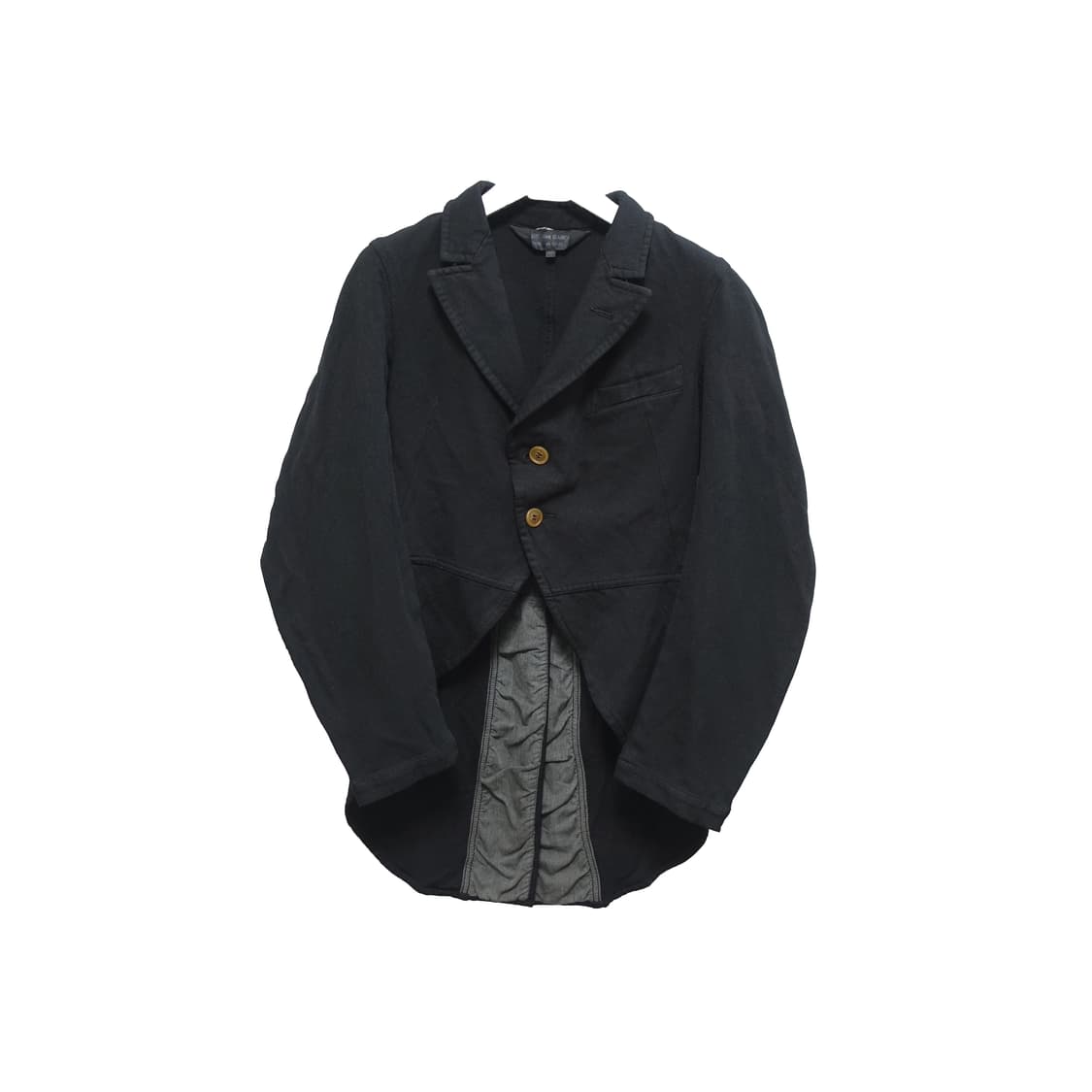 COMME DES GARCONS 꼼데가르송 블랙 축융 울 자켓 S 상품이미지1