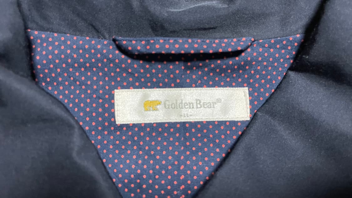 JPN 00s 일본빈티지 모리걸 아메카지 골든베어 네이비 하프코트 자켓 상품이미지8