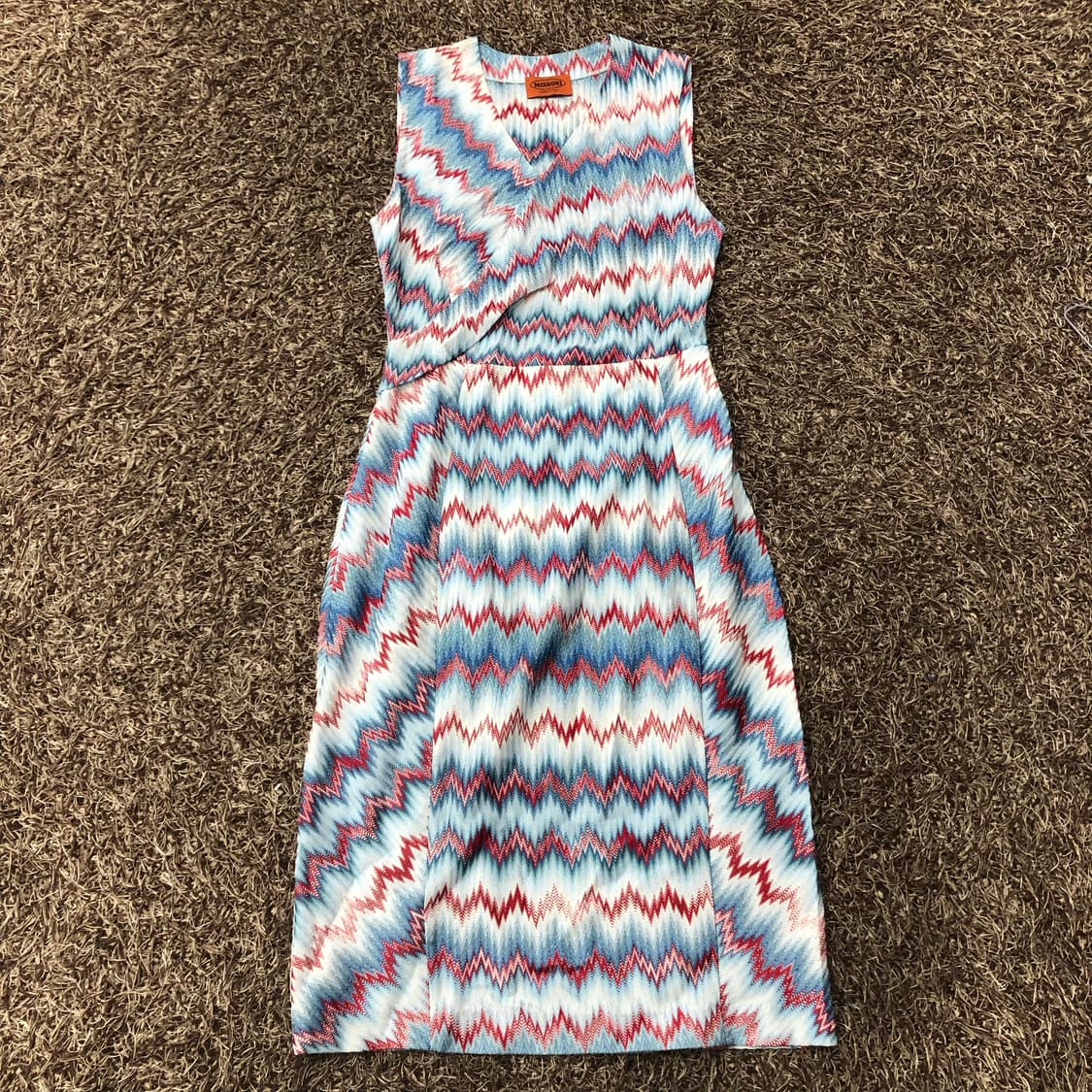 미쏘니 슬리브리스 민소매 패턴 원피스 상품이미지1