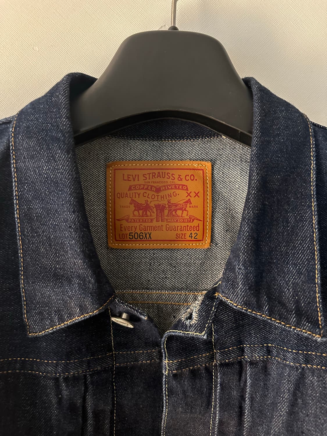 LVC 타입1 데님자켓 42사이즈 상품이미지2