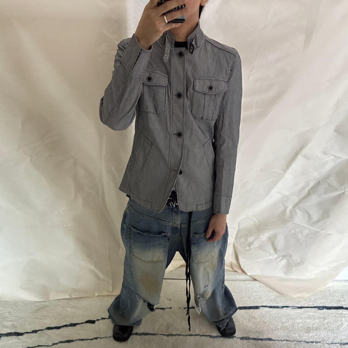 Hickory Stripe Chore Jacket 상품이미지3