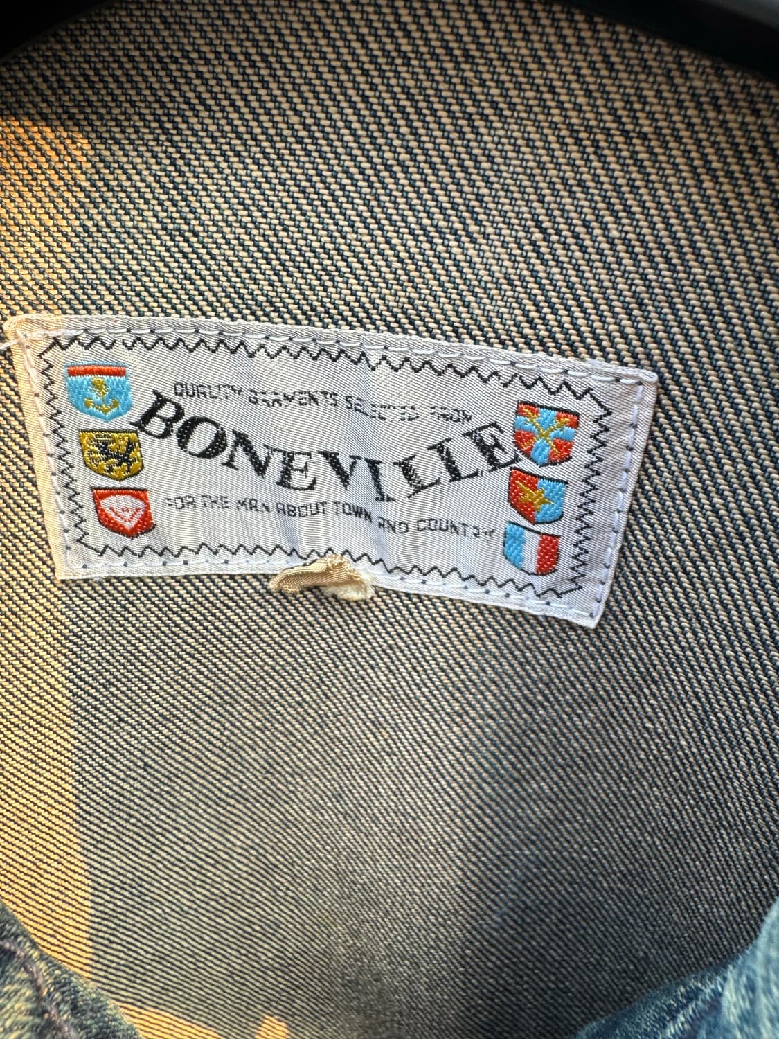 90s 보네빌레 boneville 데님 자켓 상품이미지7