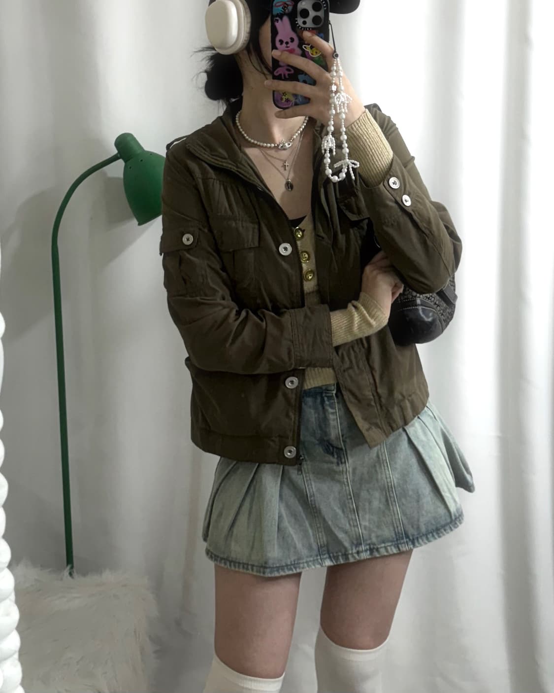 카키 투 포켓 Y2K 자켓 상품이미지1
