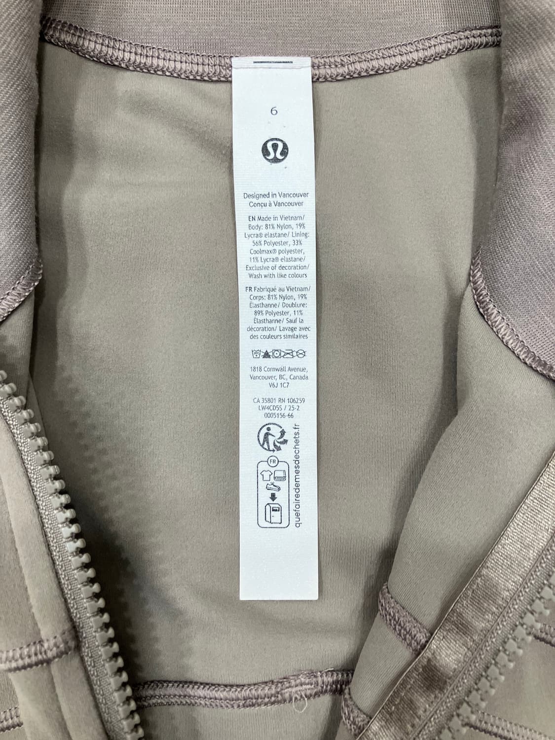 룰루레몬 디파인자켓 집업 6사이즈 상품이미지3