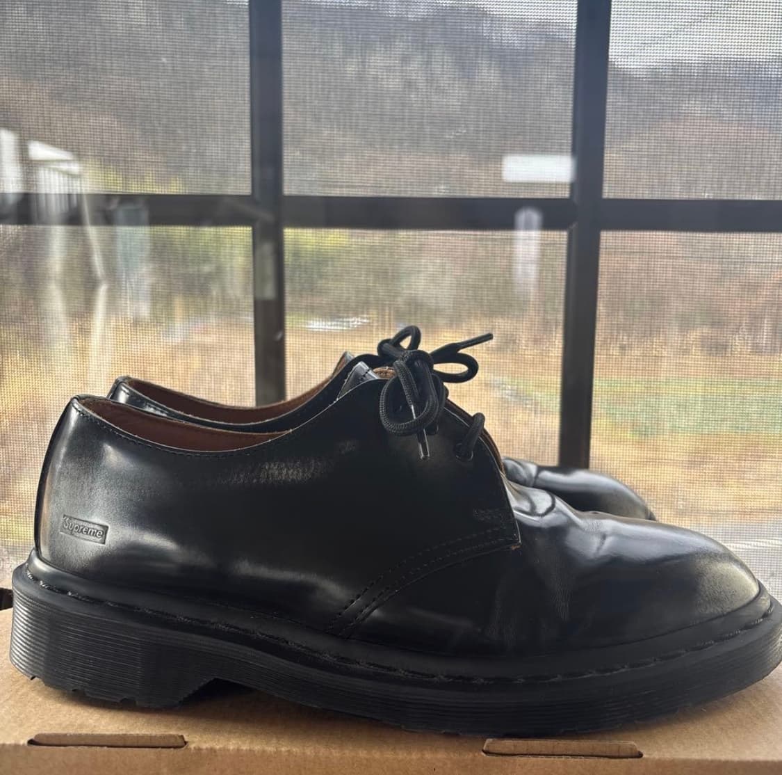 닥터마틴 x 슈프림 1461 그레이 실버 황금사이즈 상품이미지2
