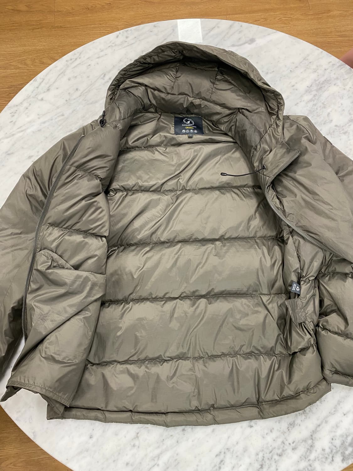 만다리나덕 라이트 다운 후드 패딩 점퍼 L 상품이미지2