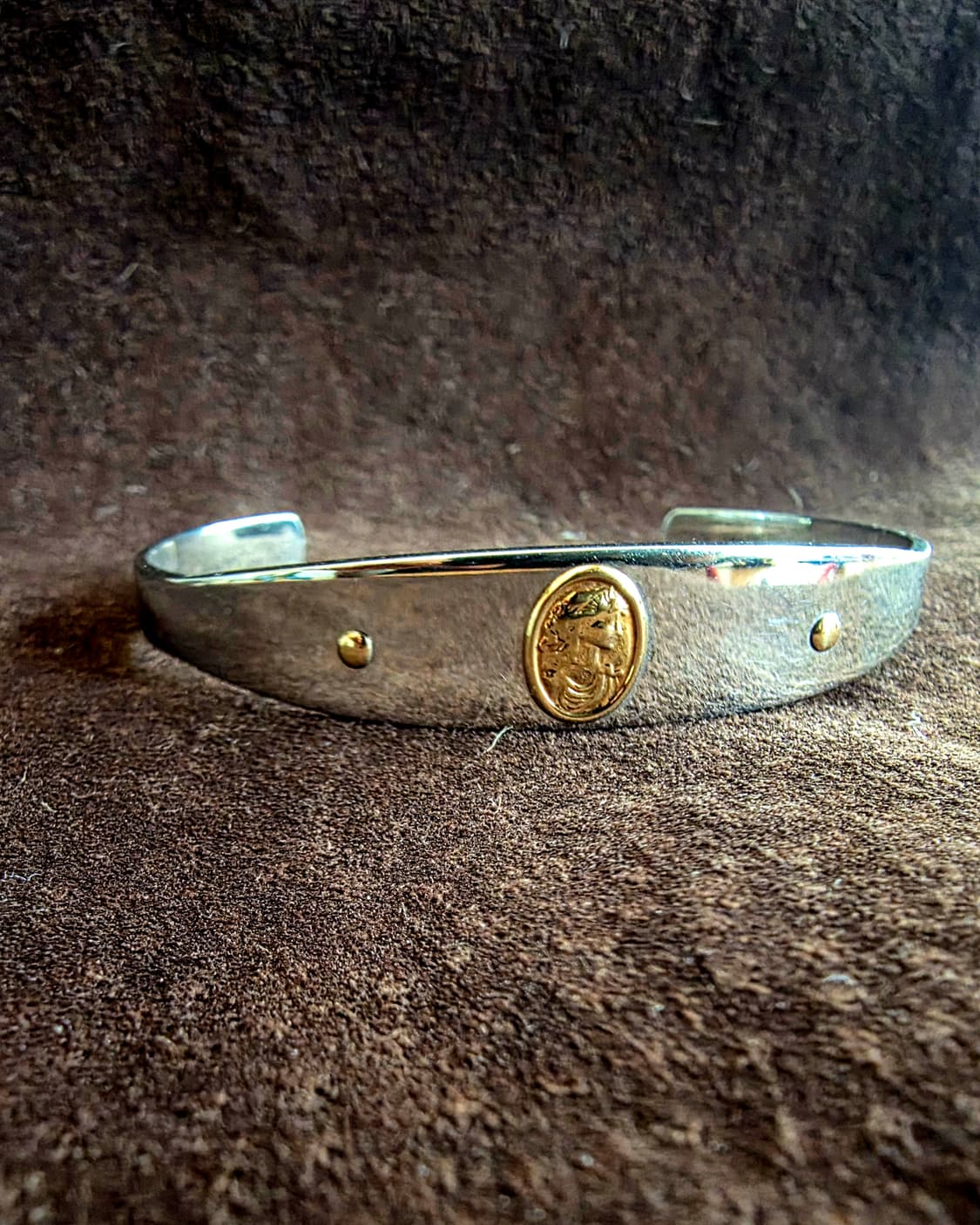 MILOR ITALY 빈티지18k 카메오포인트 뱅글팔찌  상품이미지2