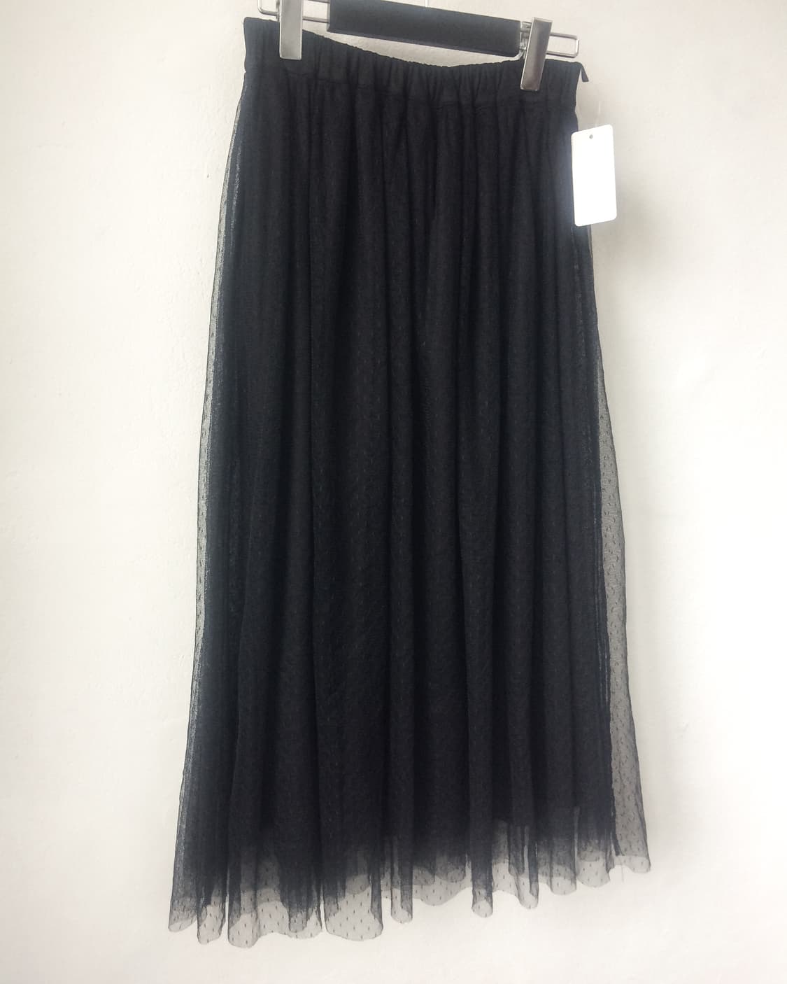 Dot pattern sha long skirt 상품이미지3