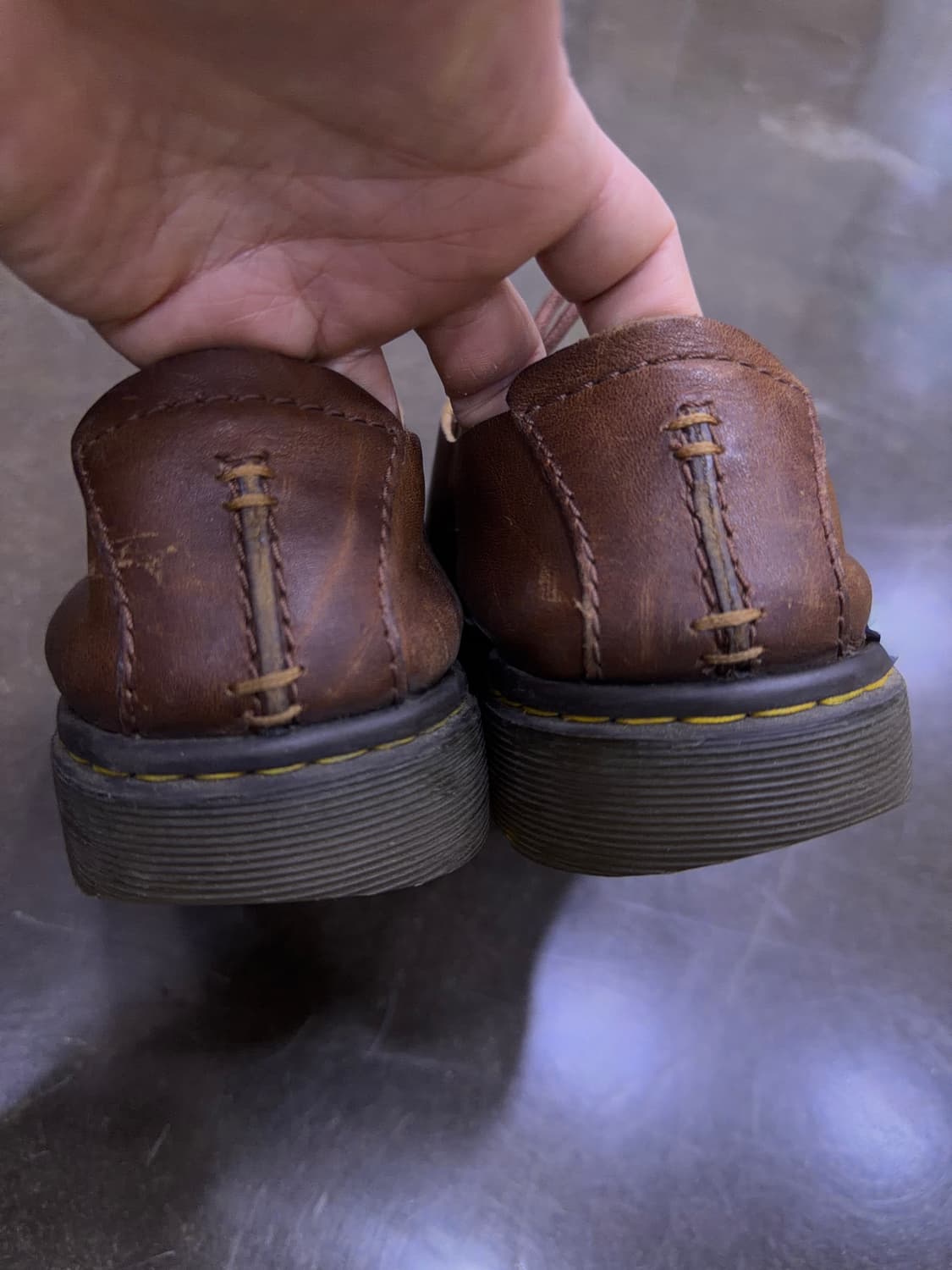 닥터마틴 엘스필드 크레이지 홀스 브라운 더비 슈즈 280 상품이미지7