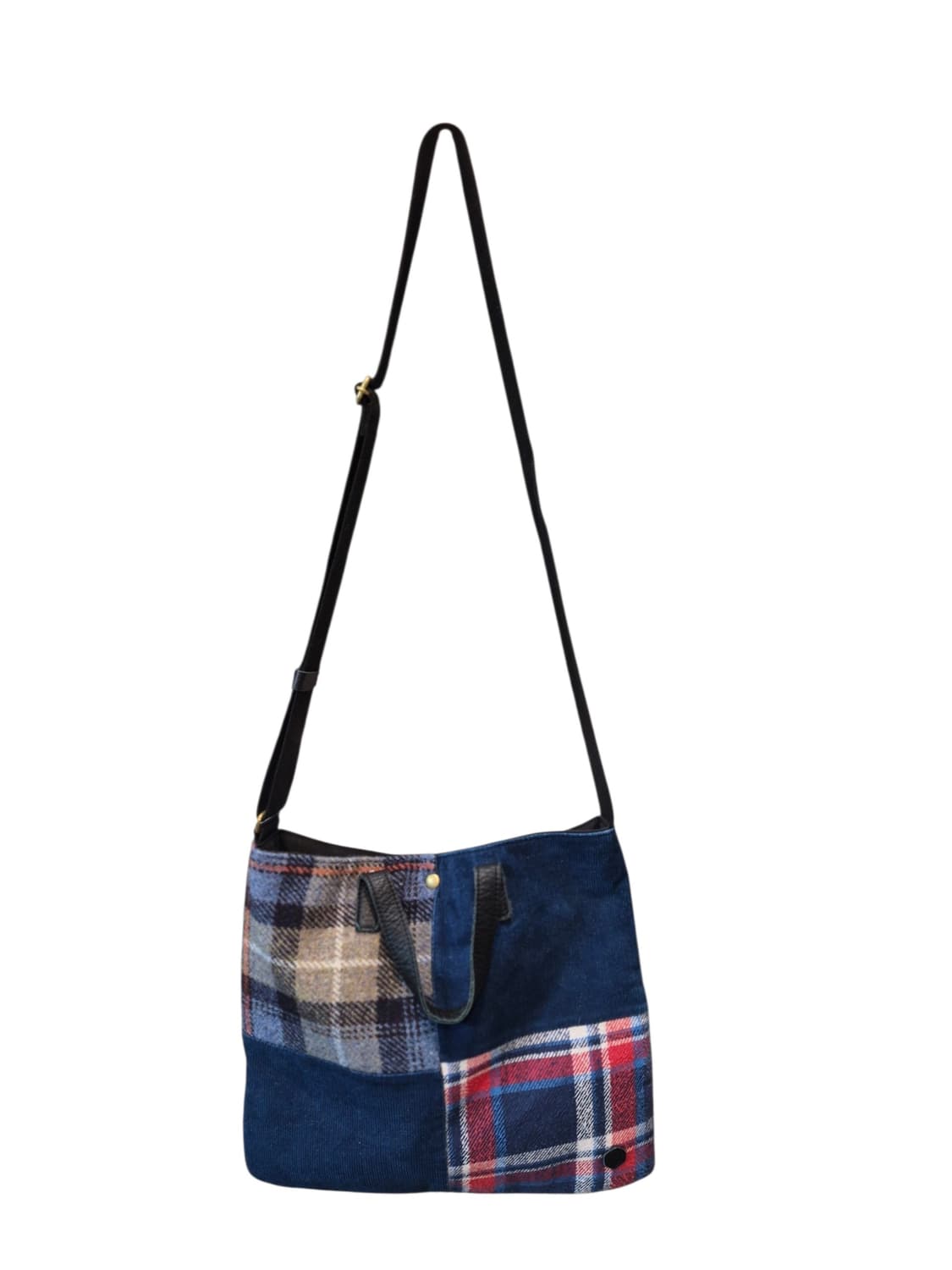 Harris Tweed 패치워크 체크 숄더백 토트백 상품이미지1