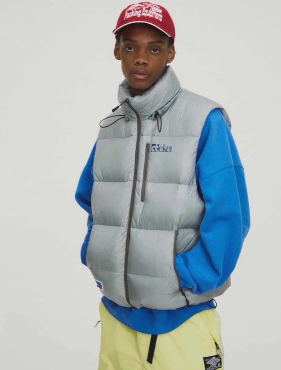 테켓 스노우볼 다운 베스트 그레이 상품이미지1