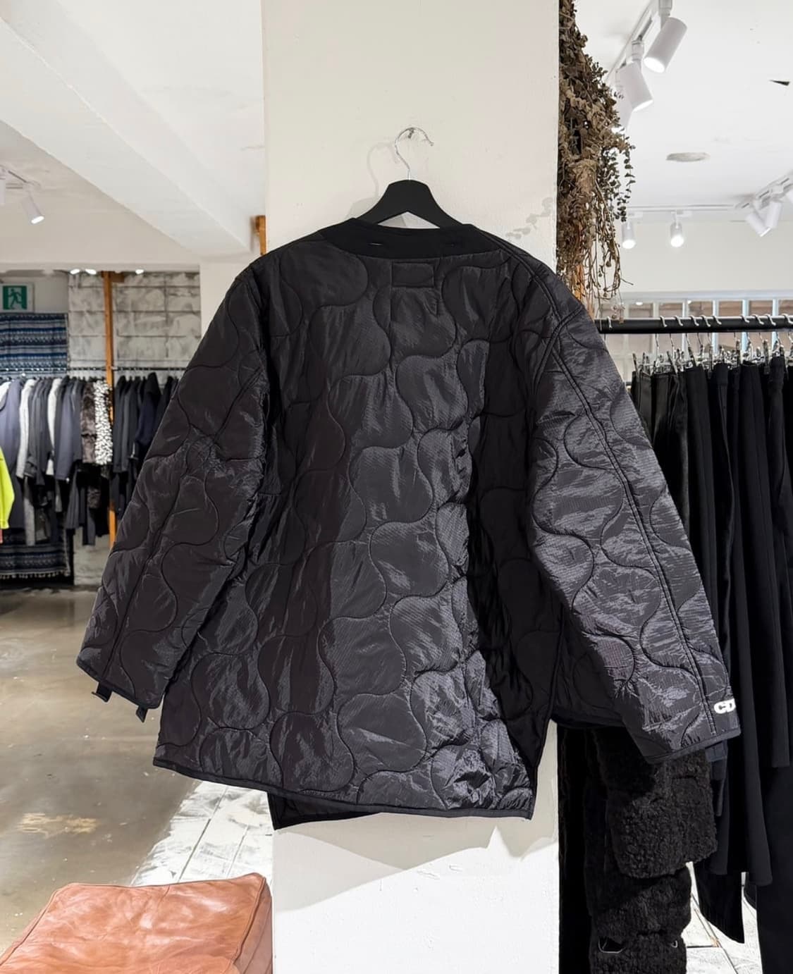 CDG x 알파 인더스트리 블랙 퀼팅 라이너 자켓 상품이미지2