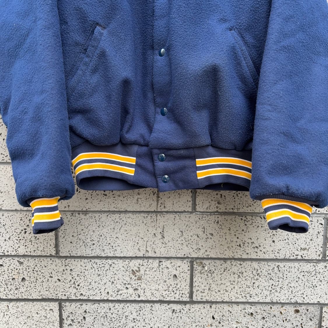 80s USA 미 해군 U.S. Navy 바시티 자켓 상품이미지7