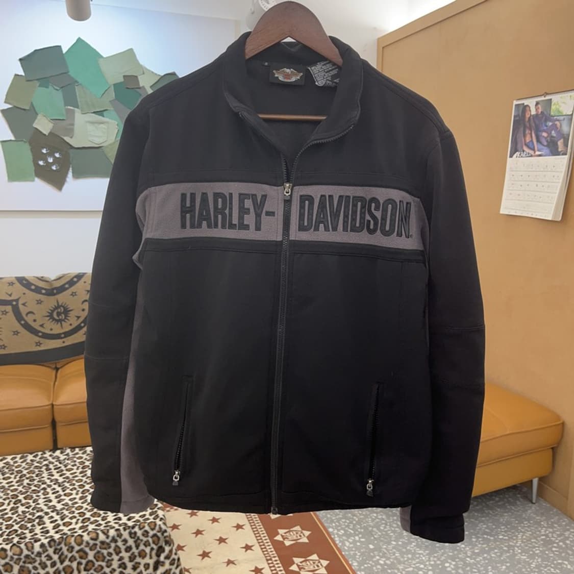 할리 데이비슨 올드스쿨 스트릿 모터사이클 레이싱 자켓 S C09494 상품이미지3
