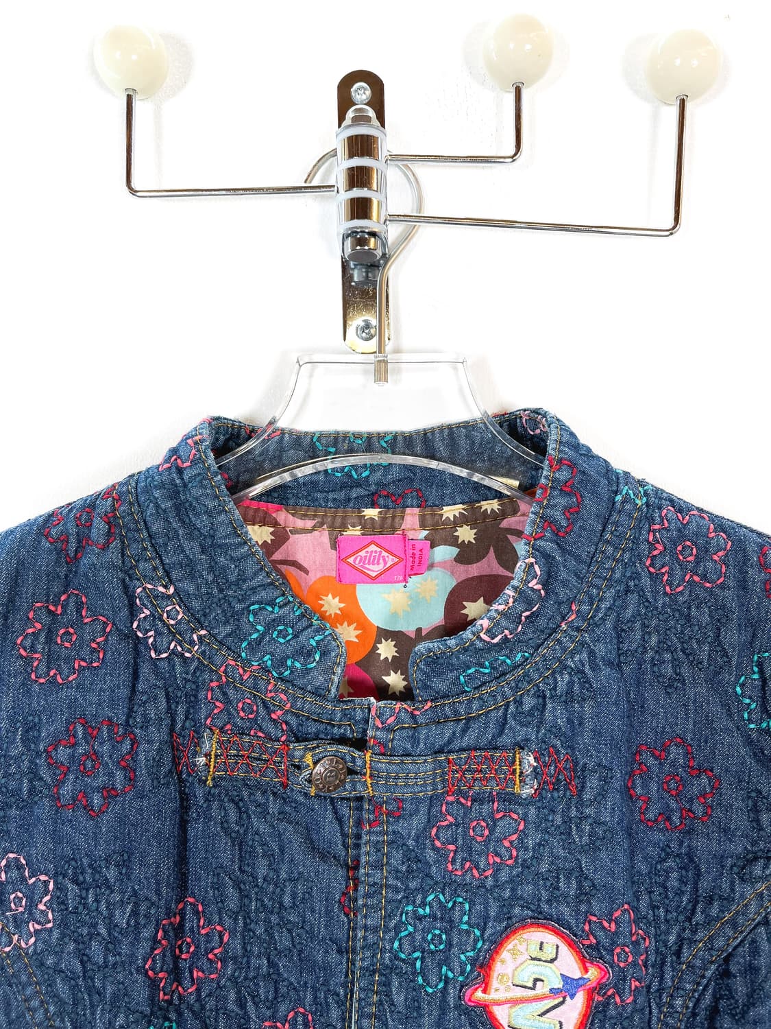 오일릴리 플라워 스티치 데님자켓 상품이미지7