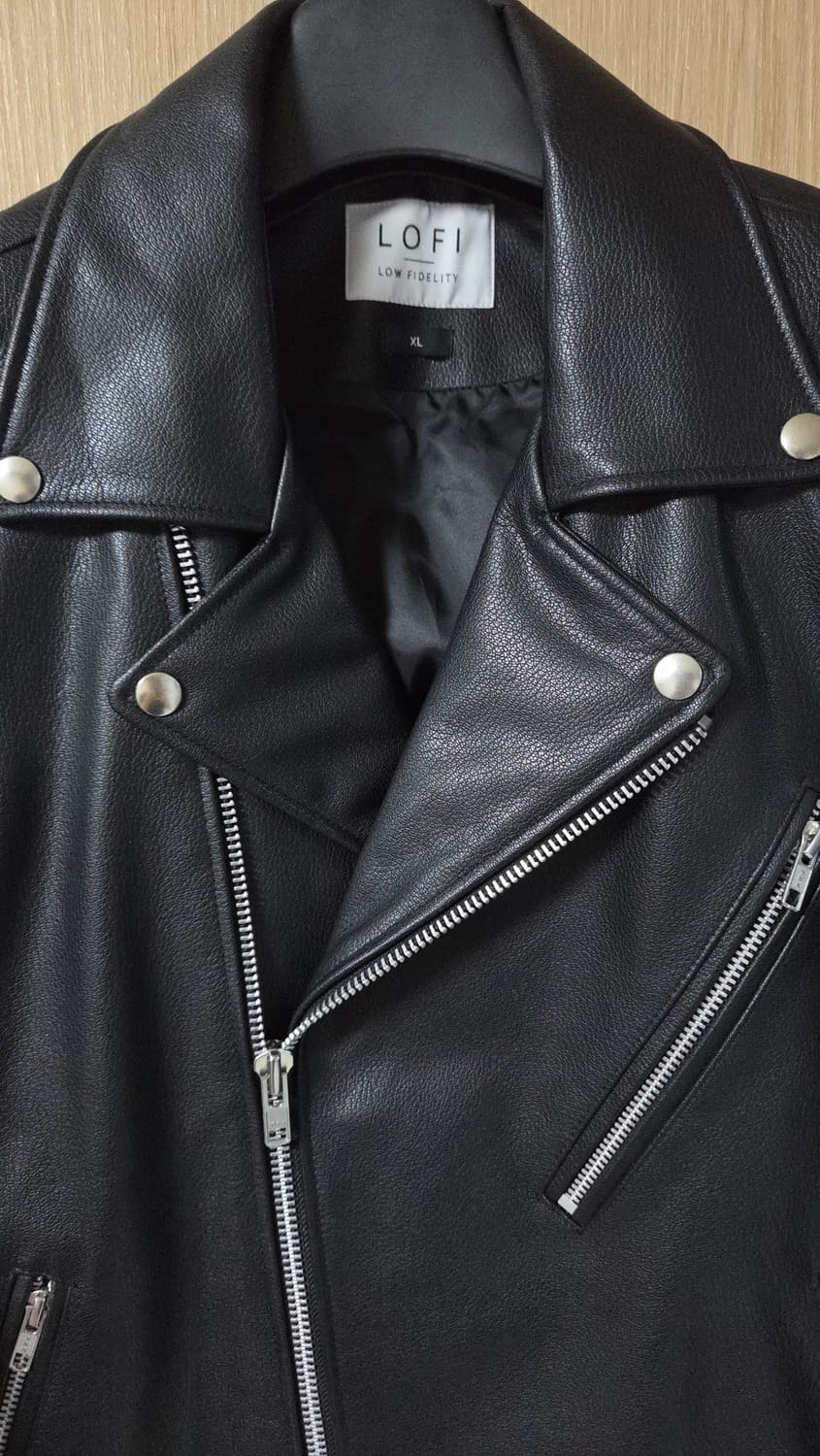 (착샷) 로파이 가죽자켓 바이커 소가죽 상품이미지3