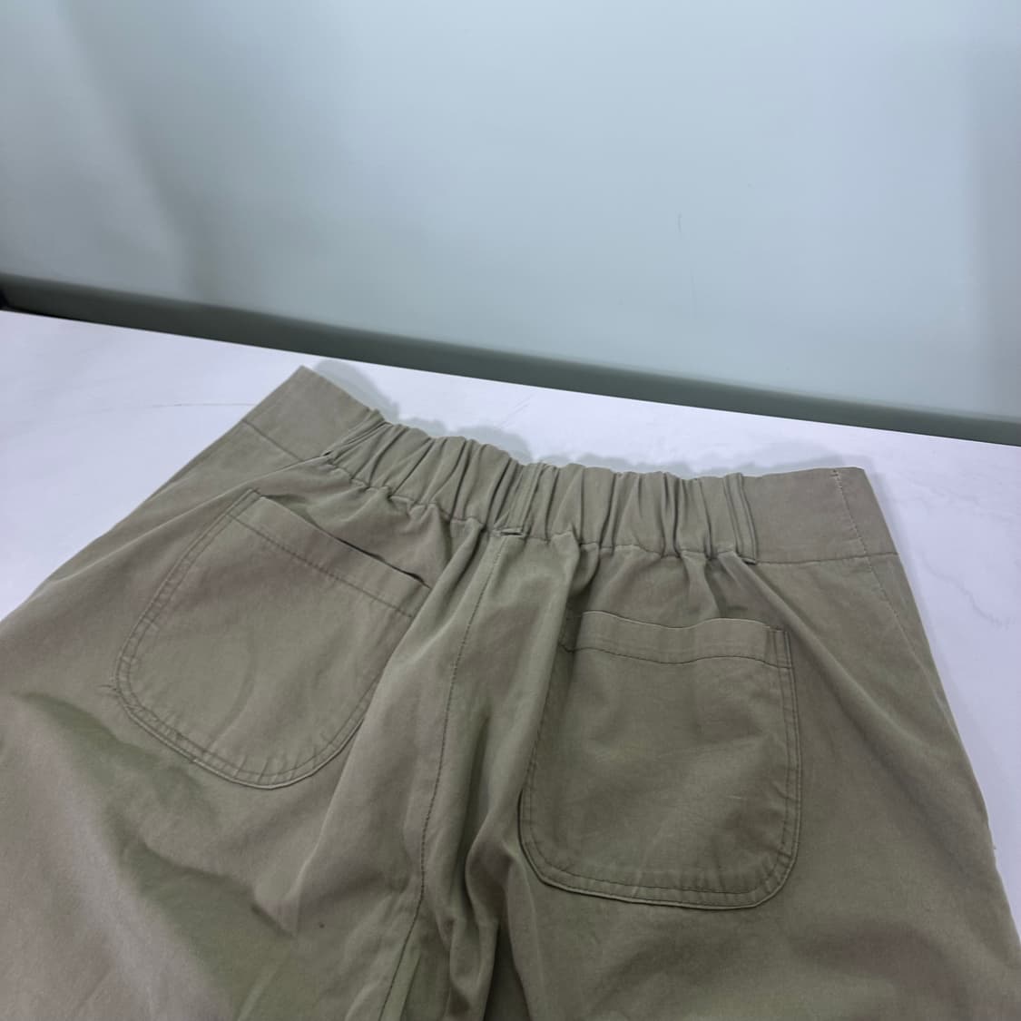 M VANTA 라이트카키 와이드핏 반다나포인트 9부 카보라팬츠 상품이미지6