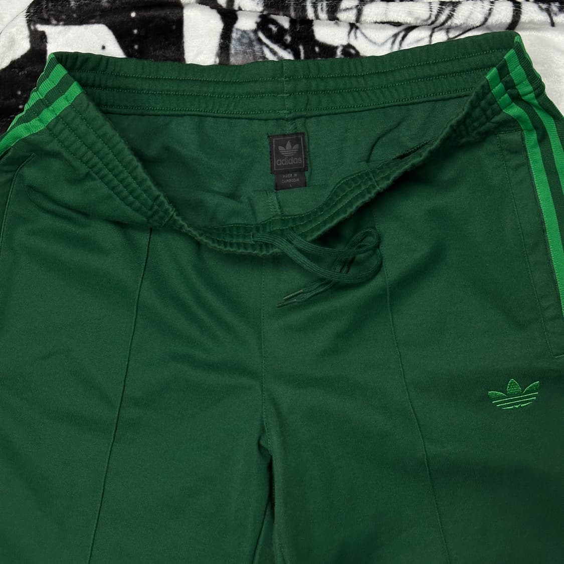 아디다스 불꽃 삼선 그린 트랙팬츠 상품이미지3