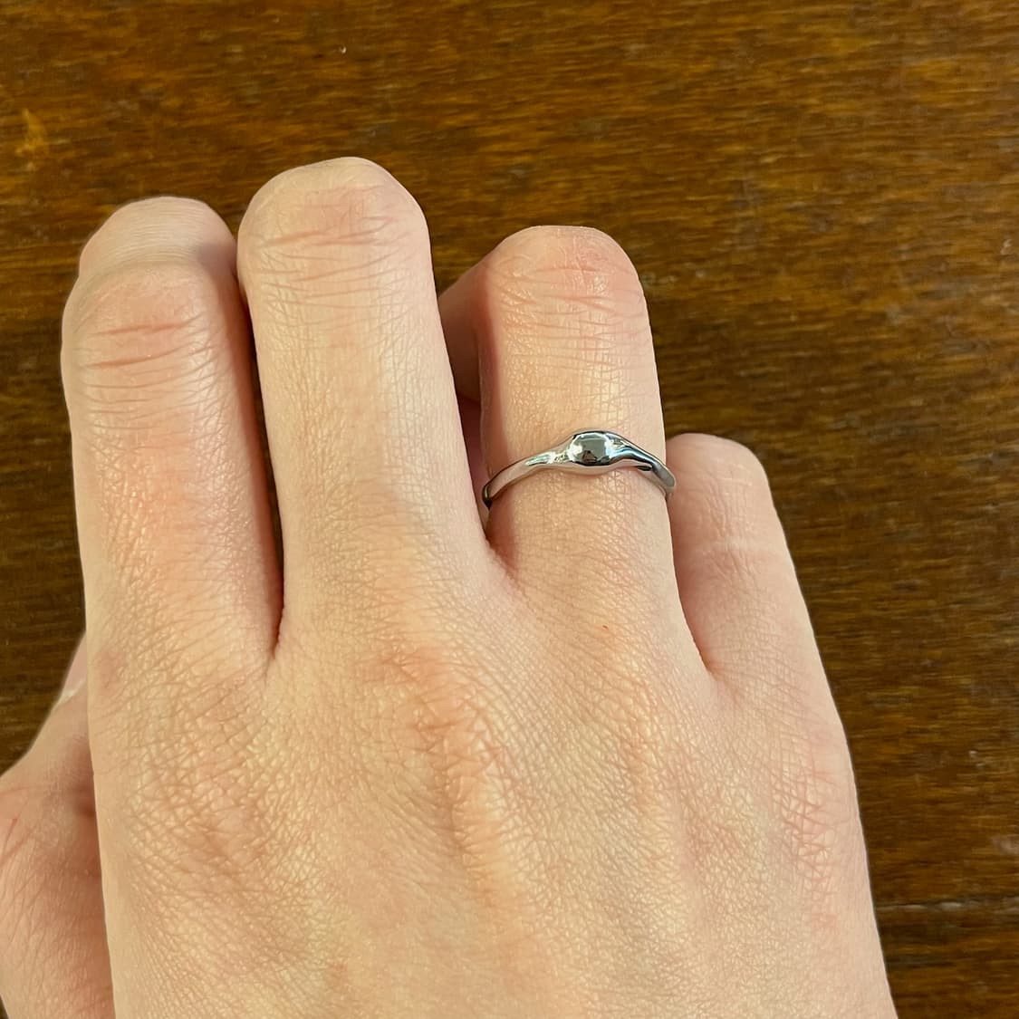 새상품 여성 신주 물방울 볼드 오픈링 반지  상품이미지1