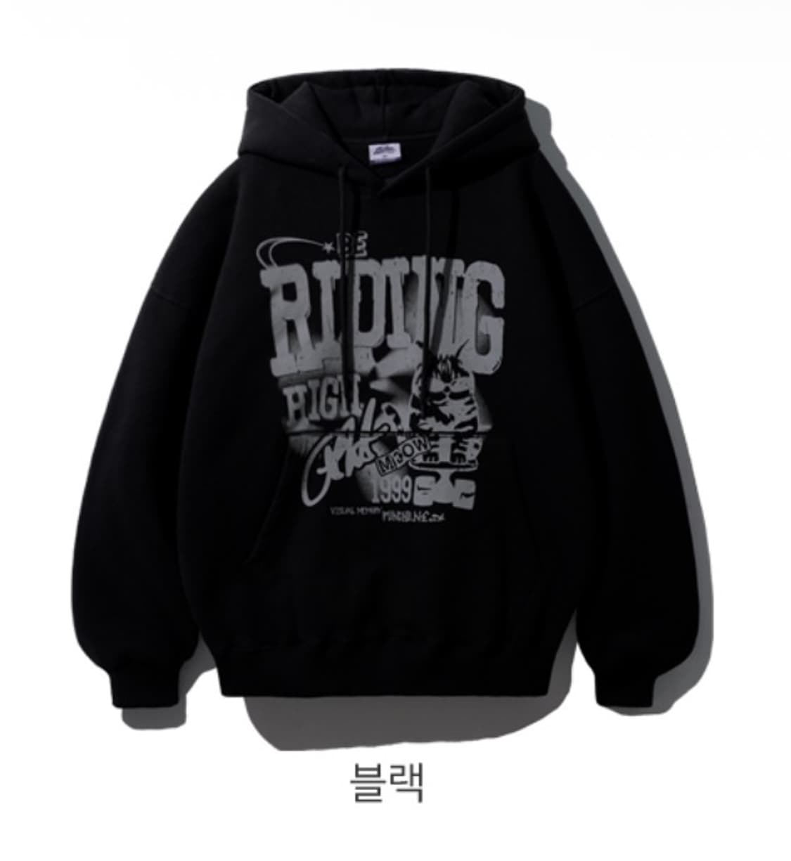 [브랜드 펀치라인] 블랙 후디 상품이미지1