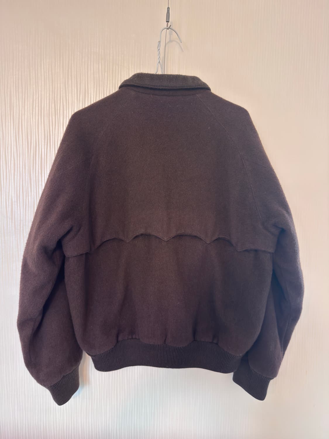 일본 빈티지 울 블루종 자켓 M 브라운 (울80%) 상품이미지2