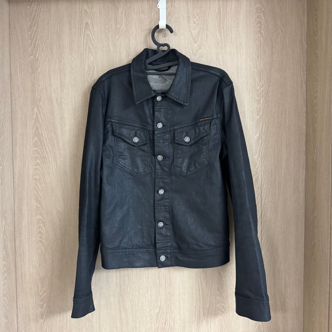 누디진 청자켓 블랙코팅 상품이미지1