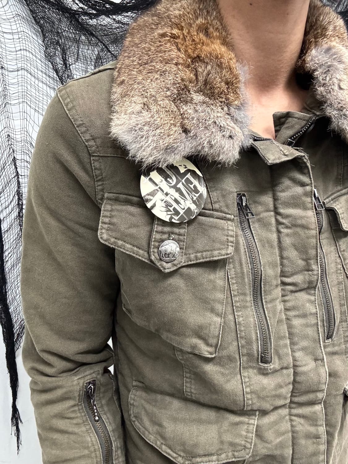 Fur Trimming 00’s Design 2-way Jacket 상품이미지3