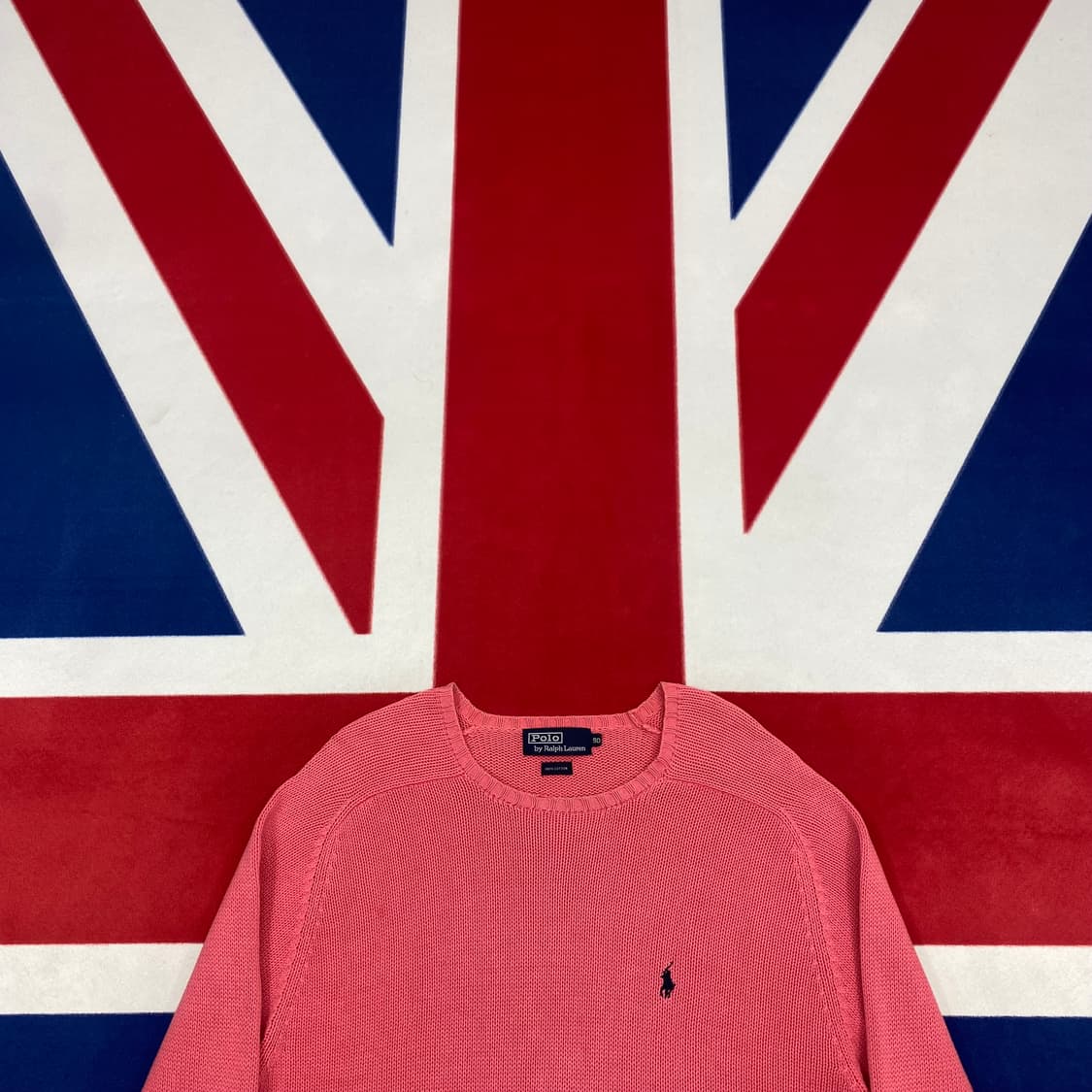 폴로 핑크 니트 90 실측 M -L  상품이미지2