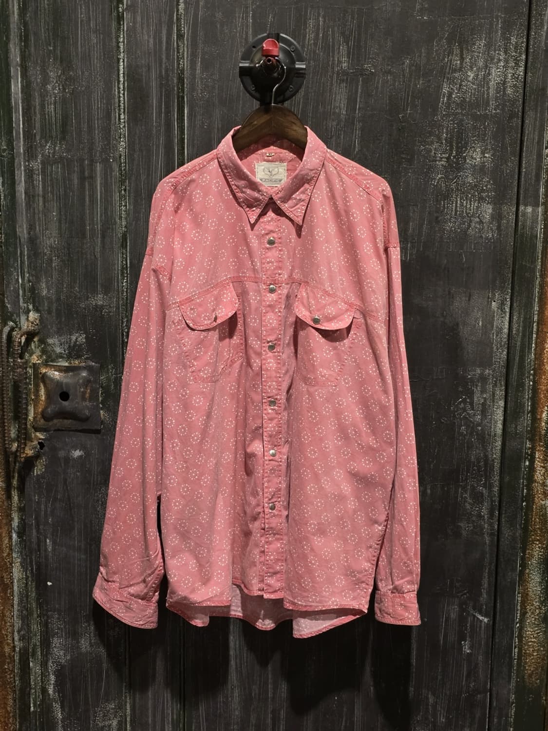 90s PACIFIC Star Pattern Western Shirt 상품이미지1
