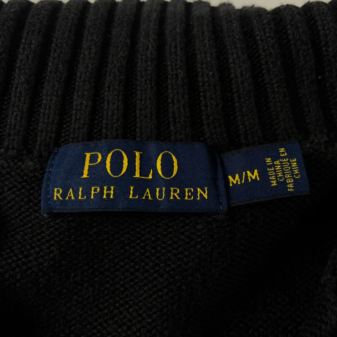 Polo 폴로 랄프로렌 블랙 3B 업버튼 집업 니트 상품이미지5
