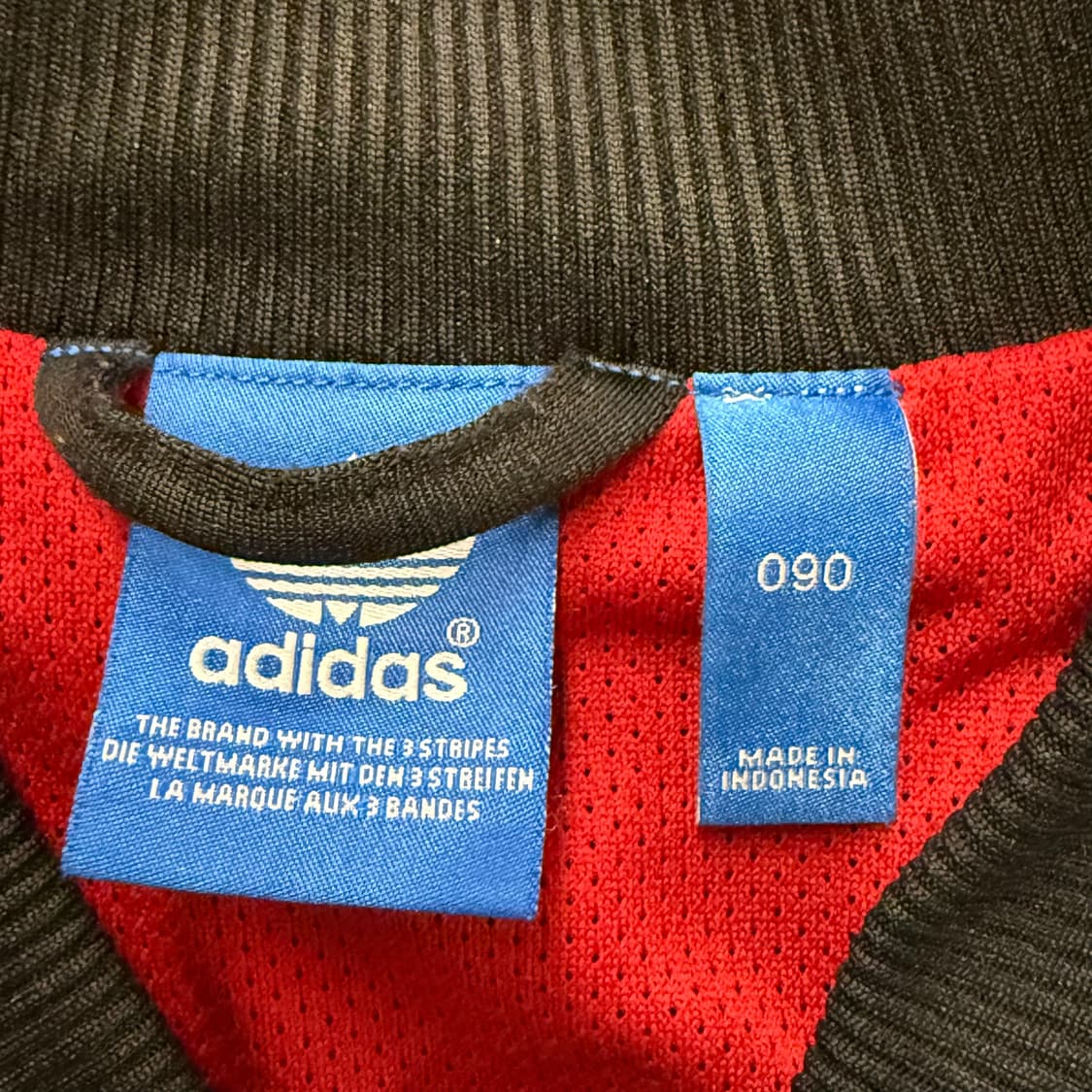 아디다스 블랙 레드 검빨 져지 트랙탑 90 상품이미지5