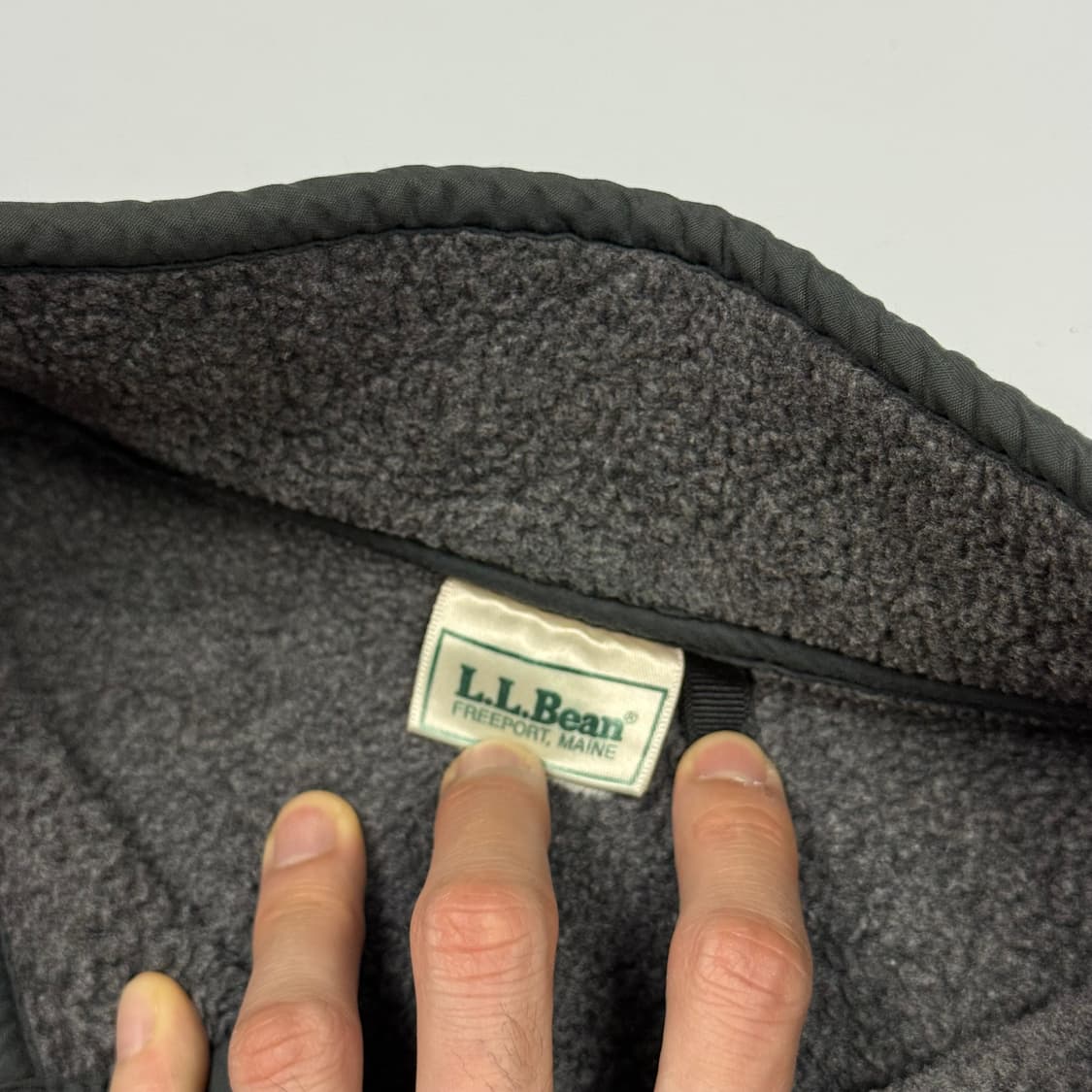 (105) 80s 엘엘빈 플리스 풀오버 차콜 상품이미지7