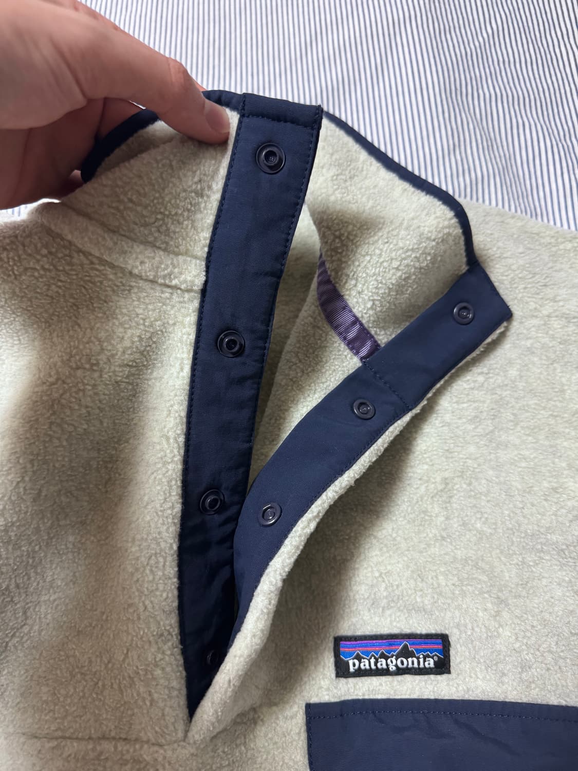 파타고니아 헤비웨이트 신칠라 스냅티 플리스 풀오버 오트밀 헤더 M 상품이미지5