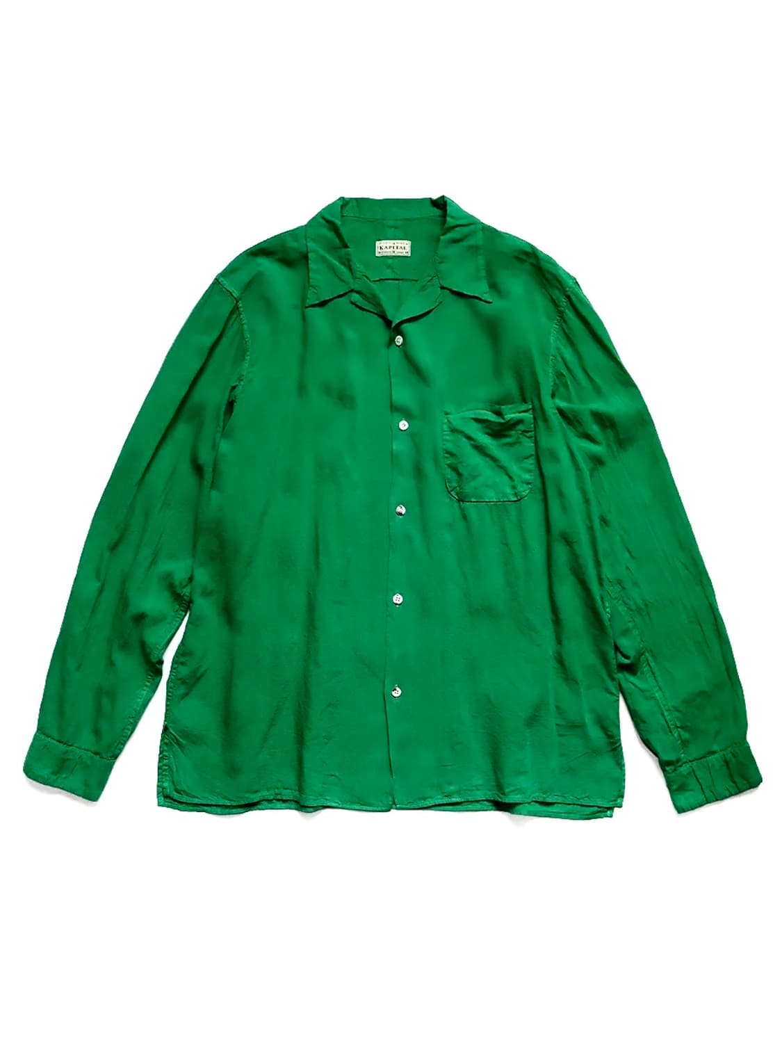 캐피탈 오픈카라 그린 셔츠 (M) 상품이미지2
