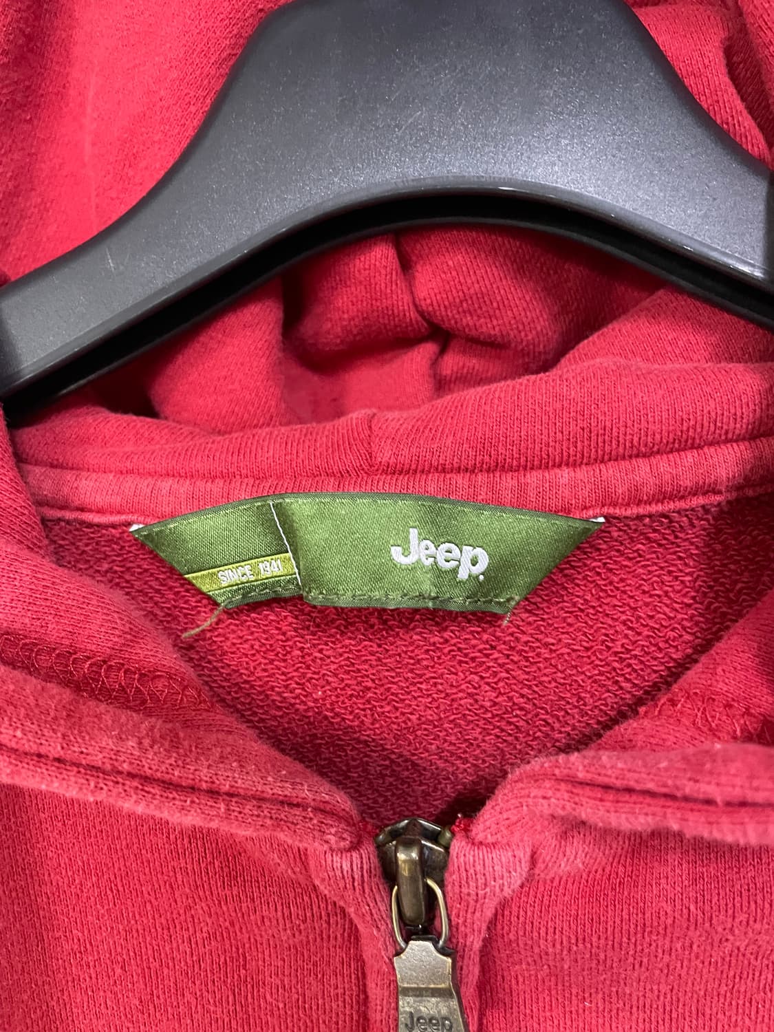 Jeep 지프 레드 후드집업 상품이미지5