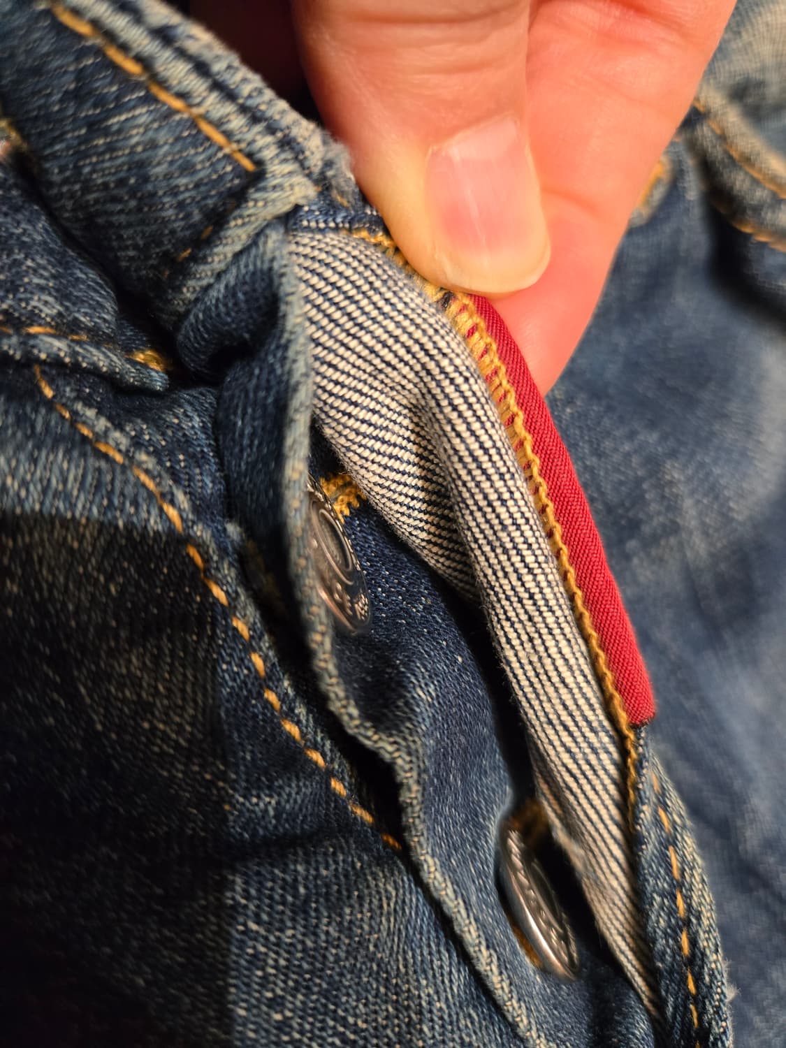 [무료배송]디스퀘어드2 남성 46 스판 레더탭 덧댐 워싱진 청바지 정품 상품이미지5