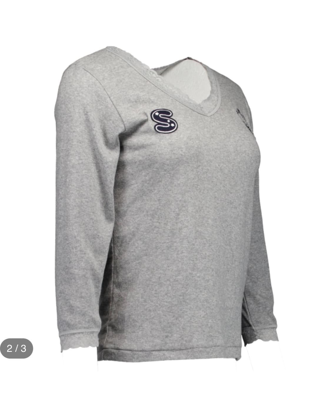 BUDDY LACE TOP GRAY 상품이미지2