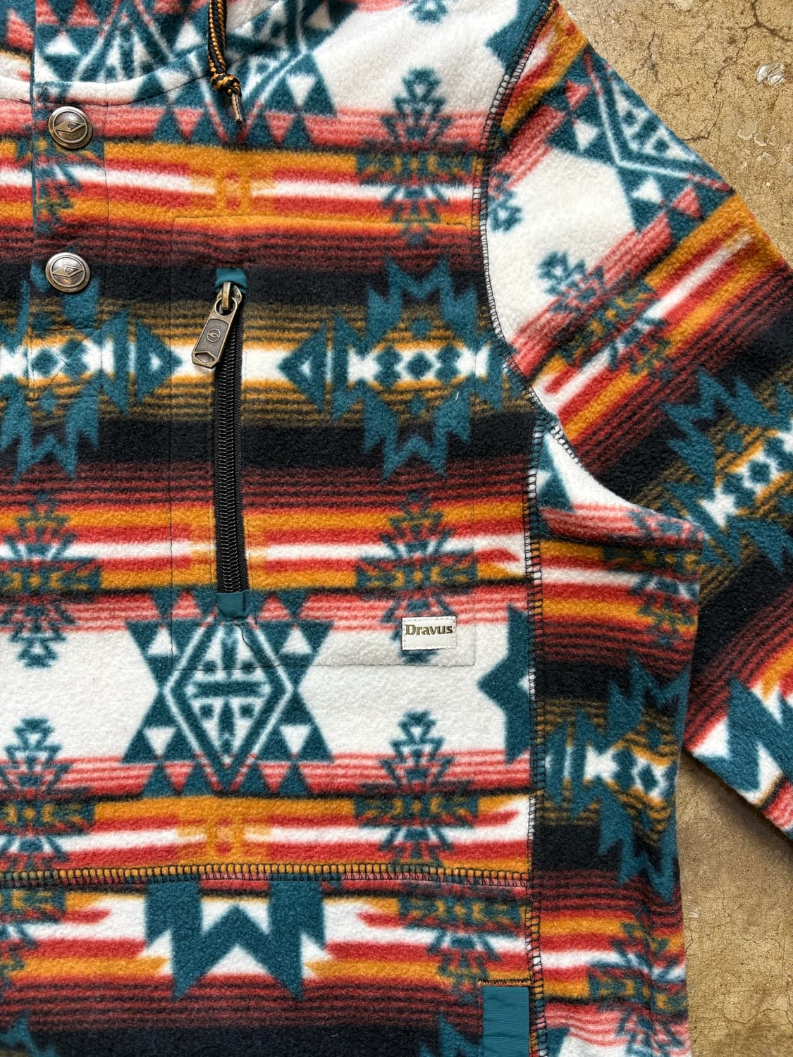 Dravus 나바호 패턴 후드 플리스 풀오버 상품이미지4
