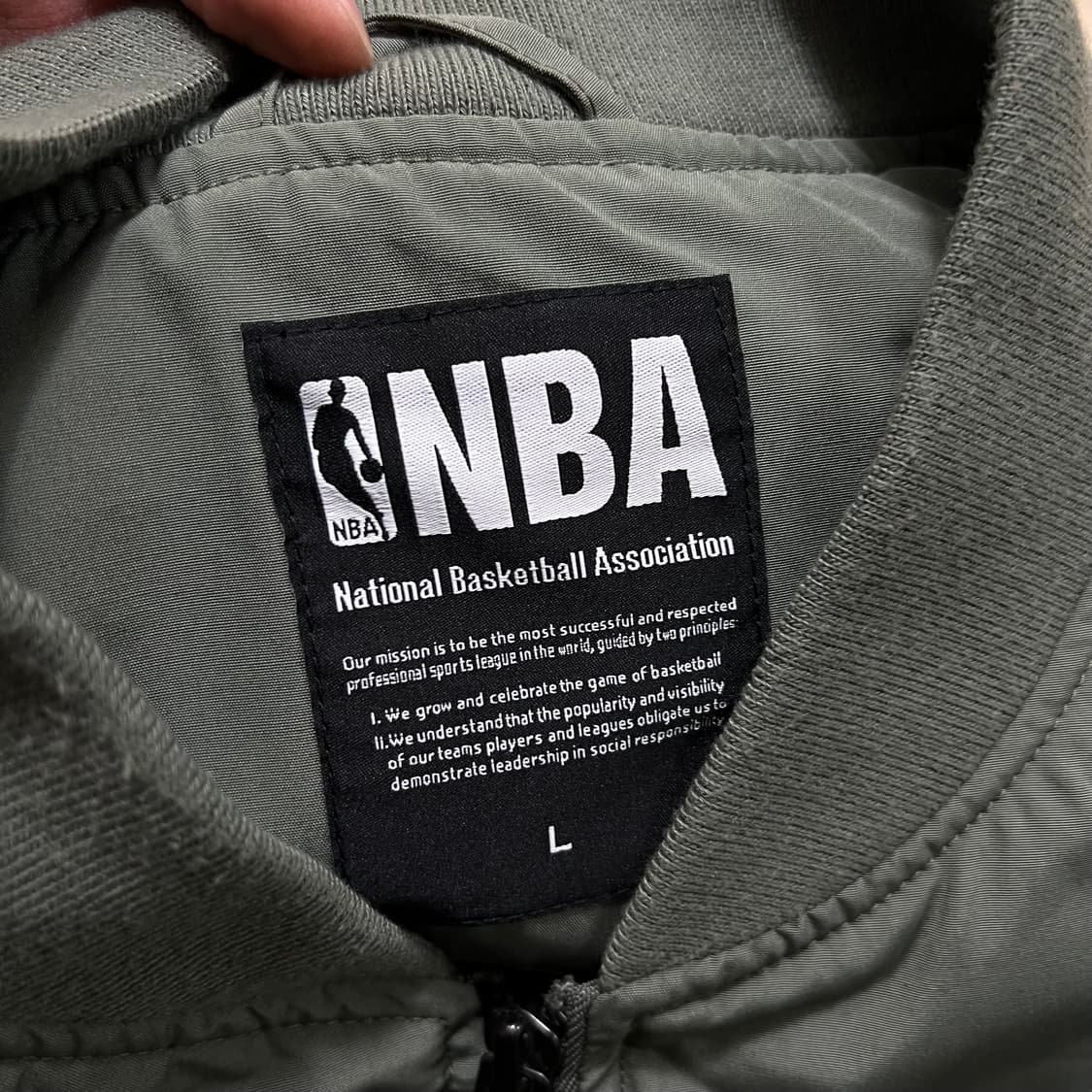 NBA 클리브랜드 캐벌리어스 와펜 MA-1 항공점퍼 [카키] L/100 상품이미지6