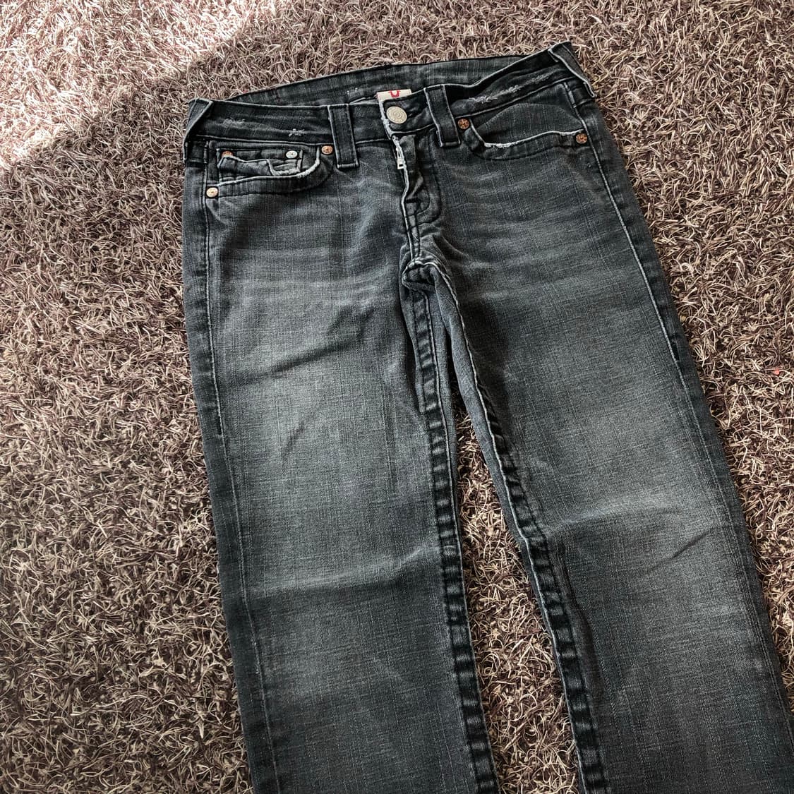 트루릴리전 Juile 로우라이즈 블랙진 데님 팬츠 상품이미지3