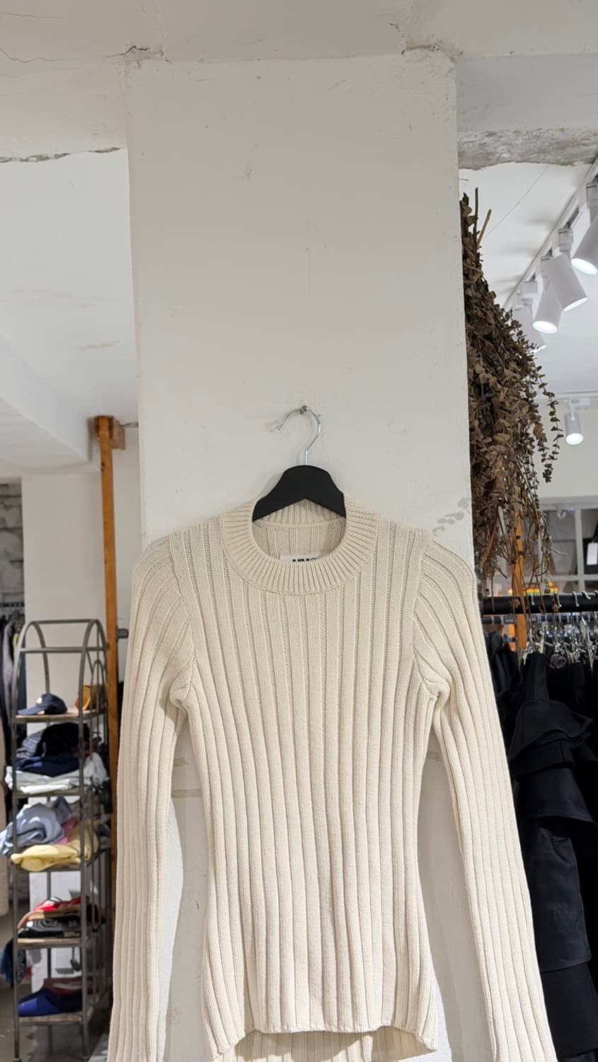 mm6 아이보리 백 오픈 립 니트 탑 상품이미지5