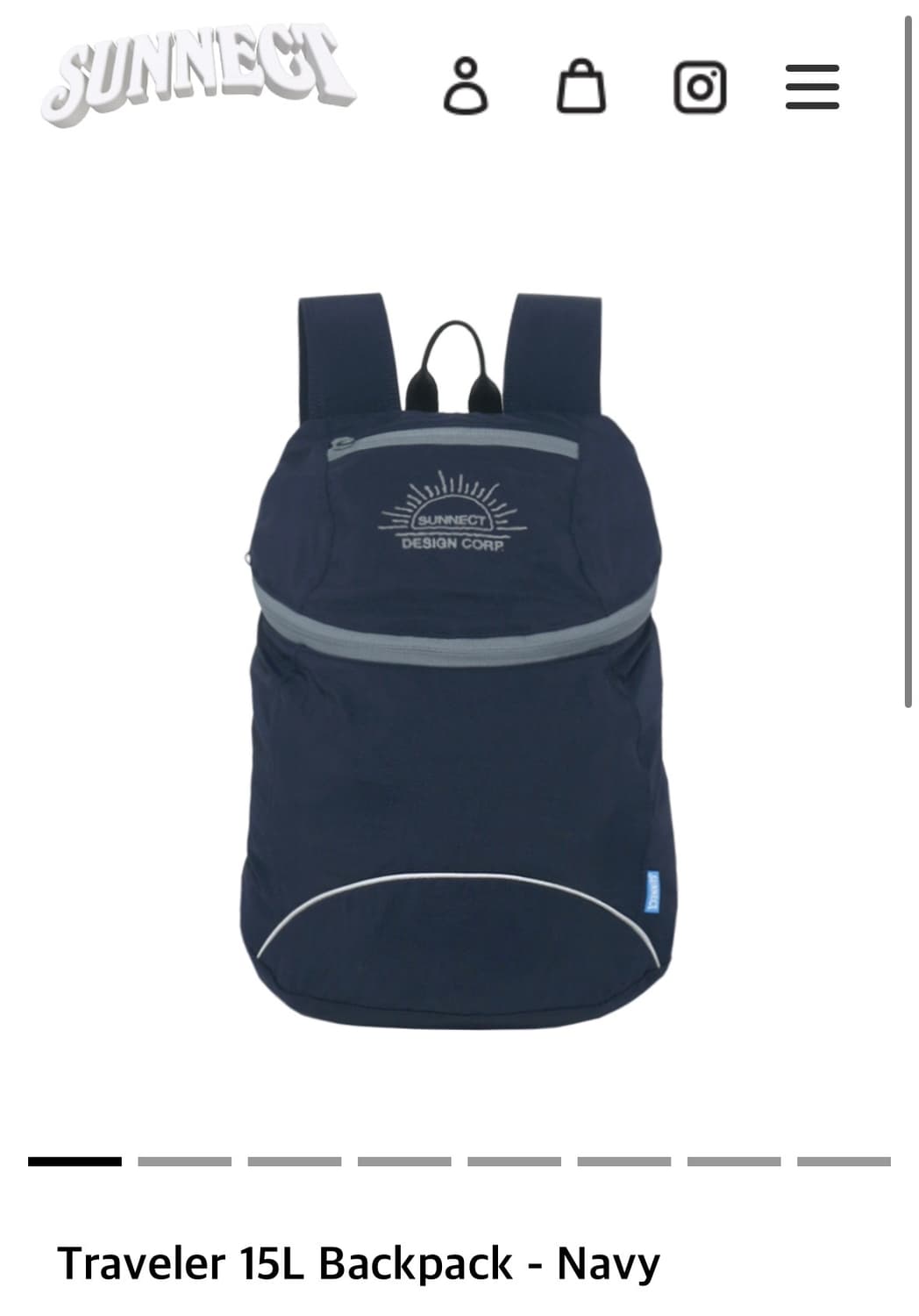 써넥트 트래블러 15L 백팩-네이비 상품이미지1