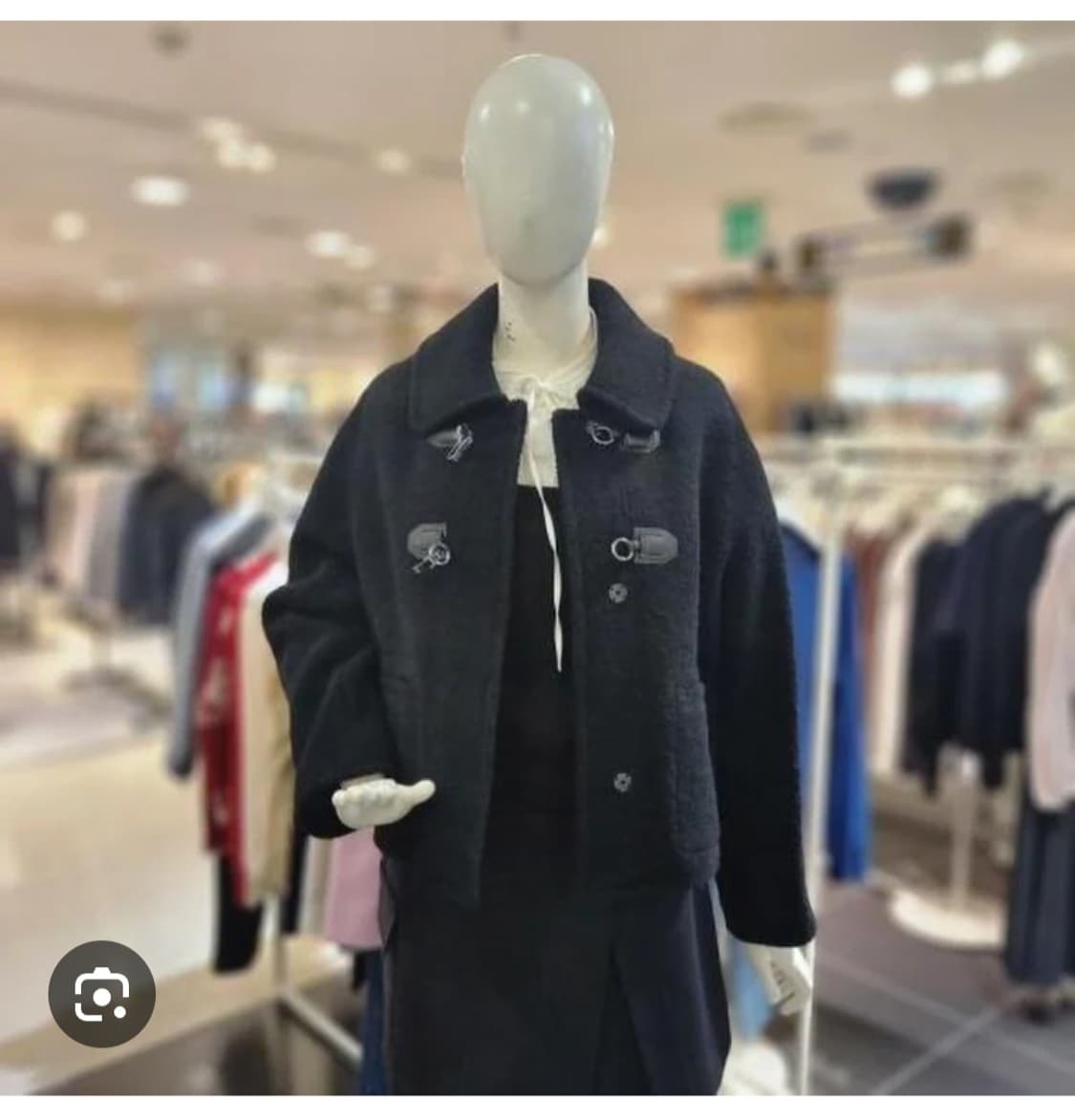 올리브데올리브 버클장식 부클 숏 핸드메이드 코트  상품이미지3